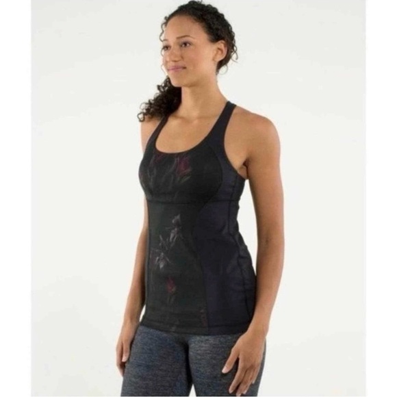 Lululemon Energy Tank Midnight Iris Luxtreme Cross Back Tank Top Size 8 Women - Picture 1 of 7